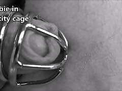 The gift for my cuckold husband : First chastity cage