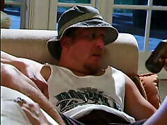 Slut gets her cunt fingered and fucked by an older dude