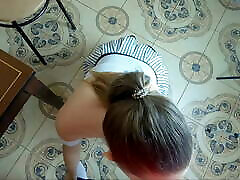 Sexy girl next door seduced her neighbor while his wife was not at home! Russian hot porn with talking!