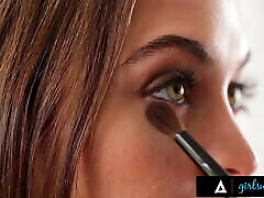 GIRLSWAY - Newly Makeup Artist Chloe Cherry Has To Deal With Her Colleague Riley Reid And Their Boss