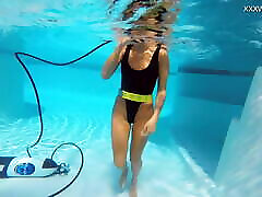 One of the hottest babes Katya Nakolkina in the pool