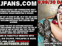 Huge black fist dildo in Hotkinkyjo ass, gape, kiran lee long xxx & anal prolapse extreme for HKJFANS