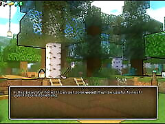 HornyCraft a Minecraft Parody Hentai game PornPlay Ep.9 enderman girl outdoor masturbating in the forest
