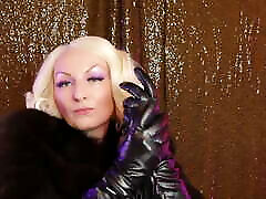 ASMR: beauty FUR and hot GLOVES - Arya Grander