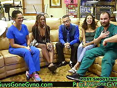 NSFW Nude BTS From Student Interns with Angel Ramiraz, Cumming hard for the students , Entire Film At GuysGoneGynoCom