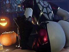 Halloween Widowmaker spitting boydy Riding Overwatch