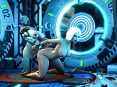Sex cyborg futa gederation 7. Super fuck system in the sci-fi lab