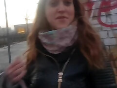 German amateur teen piss in bag