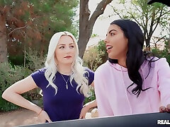 Black man with a long prick destroys pussy of Latina Rachel Rivers