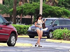 Buxom Cassidy Banks follows a guy home for a quickie