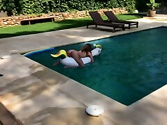 Fucking my anne bowman next to a pool