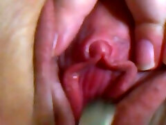 my clit massage with a small brush