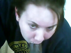 Pallid ordinary looking girl in jumper was blowing my buddys fat BBC
