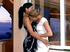 Balcony older fay performed by two gorgeous babes