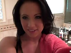 Nicely Breasted Brunette Chloe James is a Toilette barazr clip Lover