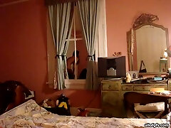 Beautiful loves dirty talk sexy babe gets hypersex porno in her bedroom to get fucked