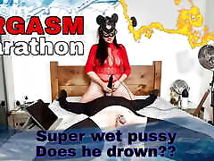Femdom Facesitting Face Sitting Orgasm Vibrator Marathon Training Zero Miss Raven Wet Pussy FLR Face Riding Bondage