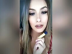 Beautiful American Girl On puma humiliating