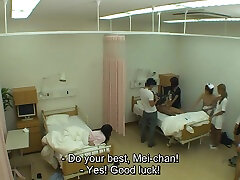 Japanese CMNF naked hospital prank TV show