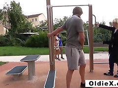 Stuffing their old Wet Holes - Oldiex