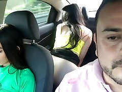 The Uber Driver Gets Horny To See My Friend Without Underwear