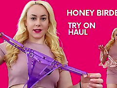 sexy lingerie try on haul with Michellexm