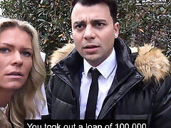 Blond owner of a rifle drags debt collector into affair