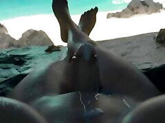 Ana Amari Using Her Thicc Thighs To Jack You Off POV Cumshot Ending