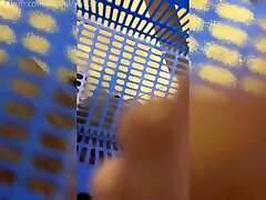 Personal shooting with a smart phone Perverted beautiful lady goes to a convenience store with a vibrator inse.110