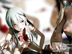 MMD r18 prinz eugen and suzuya big coock small puusy from pleasure 3d hentai