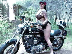 Harley Davidson and wild anal fucking is what makes Spanish sublime Jenny Hard cum