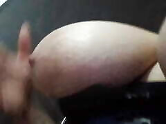 Stepmom shows her big tits to her stepson on video call