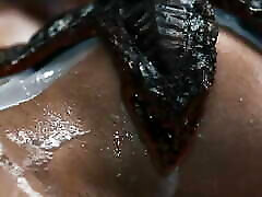 Trans Girl get badly rough fuck by Aliens monster