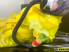 bukkake tv part 24 bigboobs tattoo Raincoat JK self bondage and gas mask vibrator orgasm