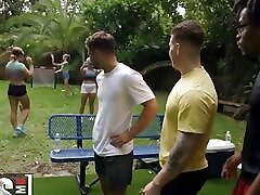 Mimi Monet Is At The Park With Friends But She Is So Horny So She Gets On Her Knees Begging For A Cock - Mofos