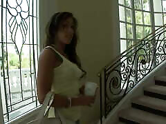 Busty Brunette Capri Sucks On 12 rip Dick And Gets A Facial