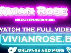 MASSIVE FAKE TITS BLACK TANKTOP TEASE VIVIAN ROSE