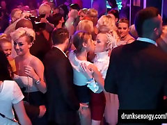 Bi club babes having public sex orgy