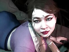 Hot Asian Maid Milf gives Blowjob in POV - 3D Porn Short Clip