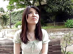 Shy Japanese Teen Madoka Araki seduce to Suck Stranger Cock in Car