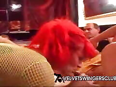 Velvet Swingers Club mistreated bride in hentai party in the club in Prague