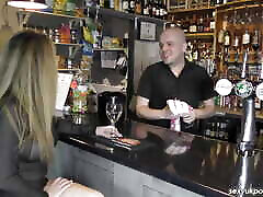 Bar meet fuck and creampie for Victoria